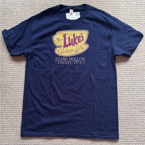 NWT - Gilmore Girls Luke’s Diner - Navy Adult T-Shirt Size Medium -